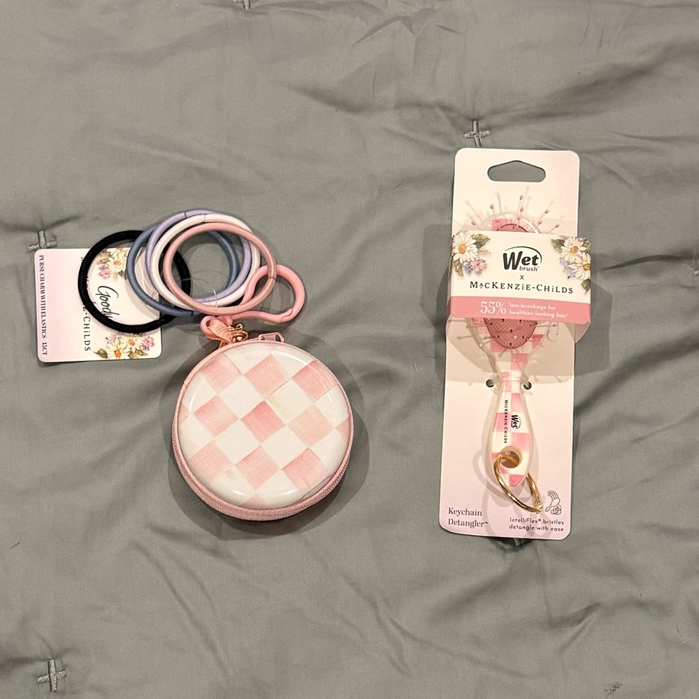 Mackenzie Childs X Wet Brush and Goody Rose Check
